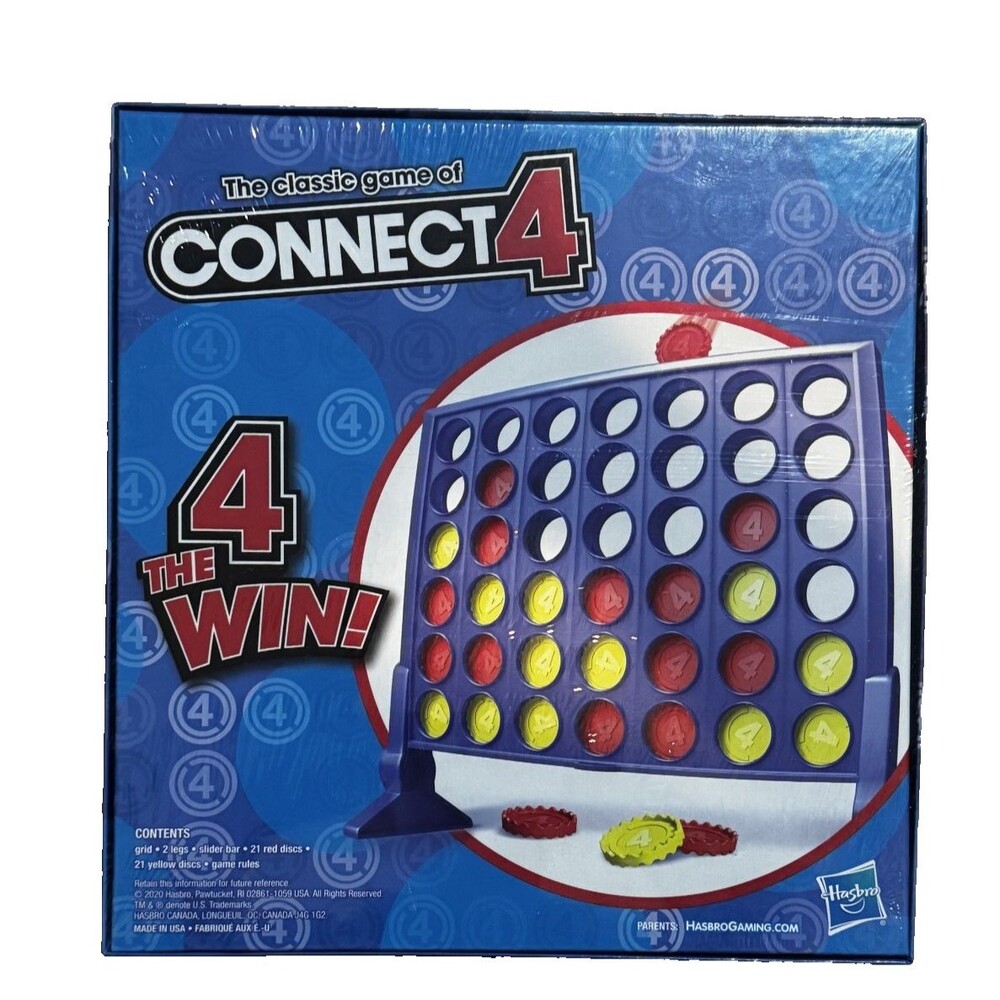 Connect 4 Classic Strategy Board Game Hasbro Complete Family Game NEW IN BOX